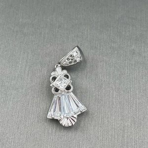 Crystal pendent 925 silver